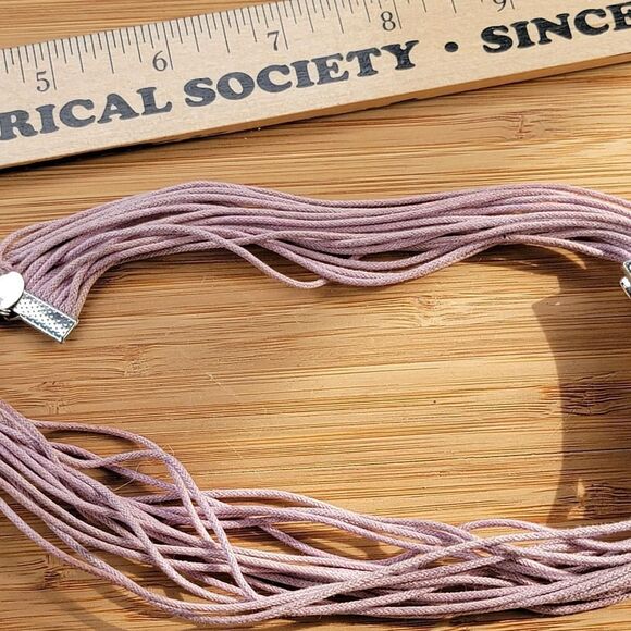 Vintage Lia Sophia Women's Pink and Purple Necklace - Picture 8 of 8